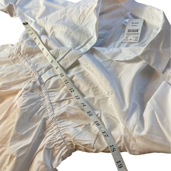 Motherhood Maternity White Empire Waist White Blouse Women’s Size Medium NWT - Picture 6 of 11